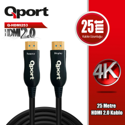 Qport 25M Hdmi 2.0 Versi̇yon 4K 60Hz Y&Ouml;Nl&Uuml; Kablo (Q-Hdmi253)