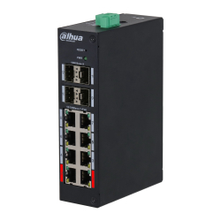 Dahua Hs4412-8Et-120 8 Port 10/100 120W Poe +4Sfp Yonetilebilir Switch