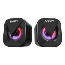 Snopy Sn-83U 2.0 Mini Led Işıklı 2Wx2Ch Siyah Usb Gaming Speaker Hoparl&Ouml;R