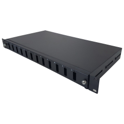 Ojc Fi̇ber Panel 1U 12 Port Sc-Dx Si̇yah