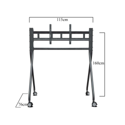 Trk-501-B End&Uuml;Striyel, Universal  42&Quot;, 55&Quot;,65&Quot;, 75&Quot;Tekerlekli Tv, Ekran Standı